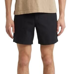 Treasure & Bond Chino Shorts Flat Front Slim Fit Zip Fly Twill Black 2XL NWT